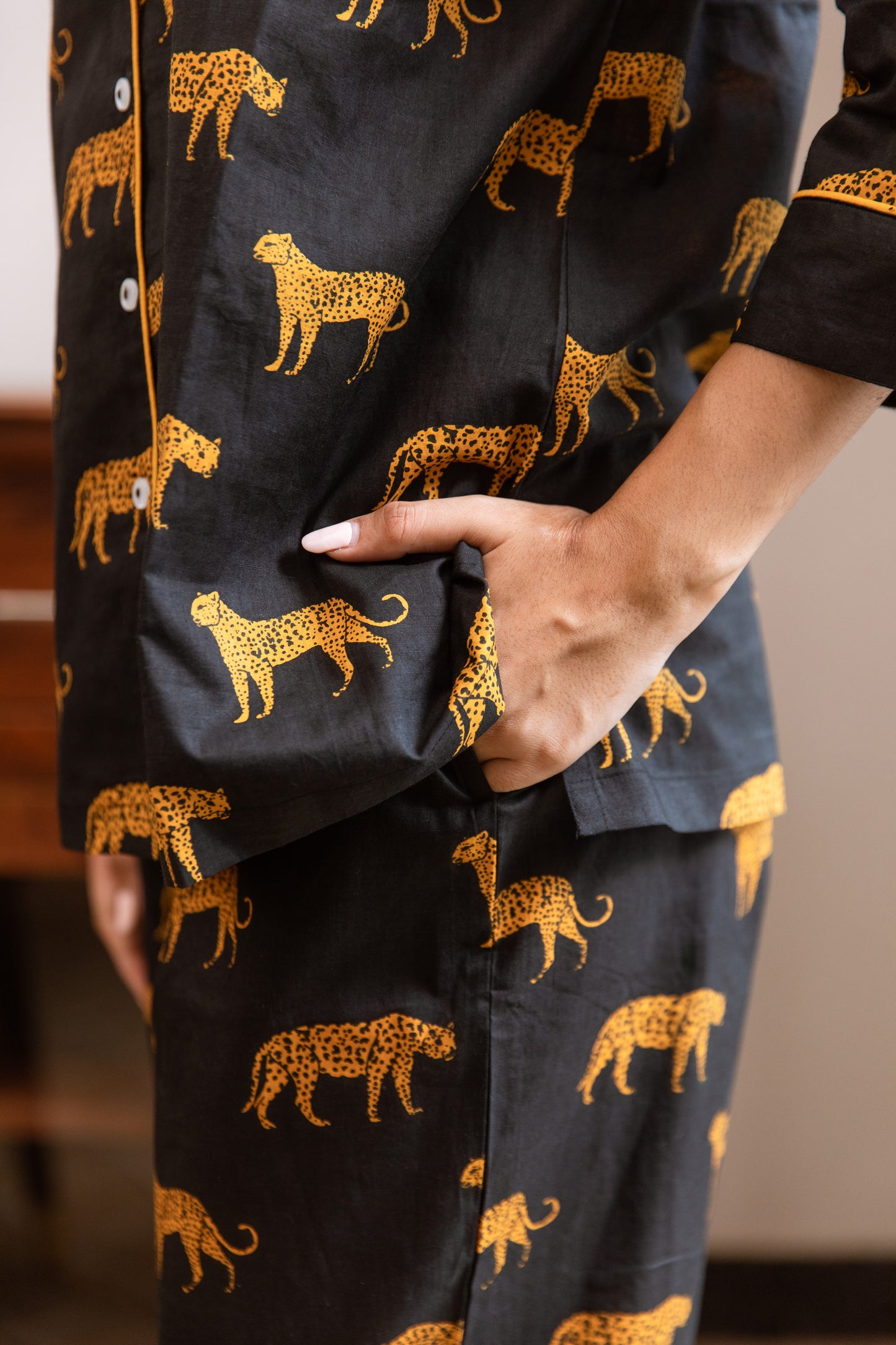 leopard pyjama set