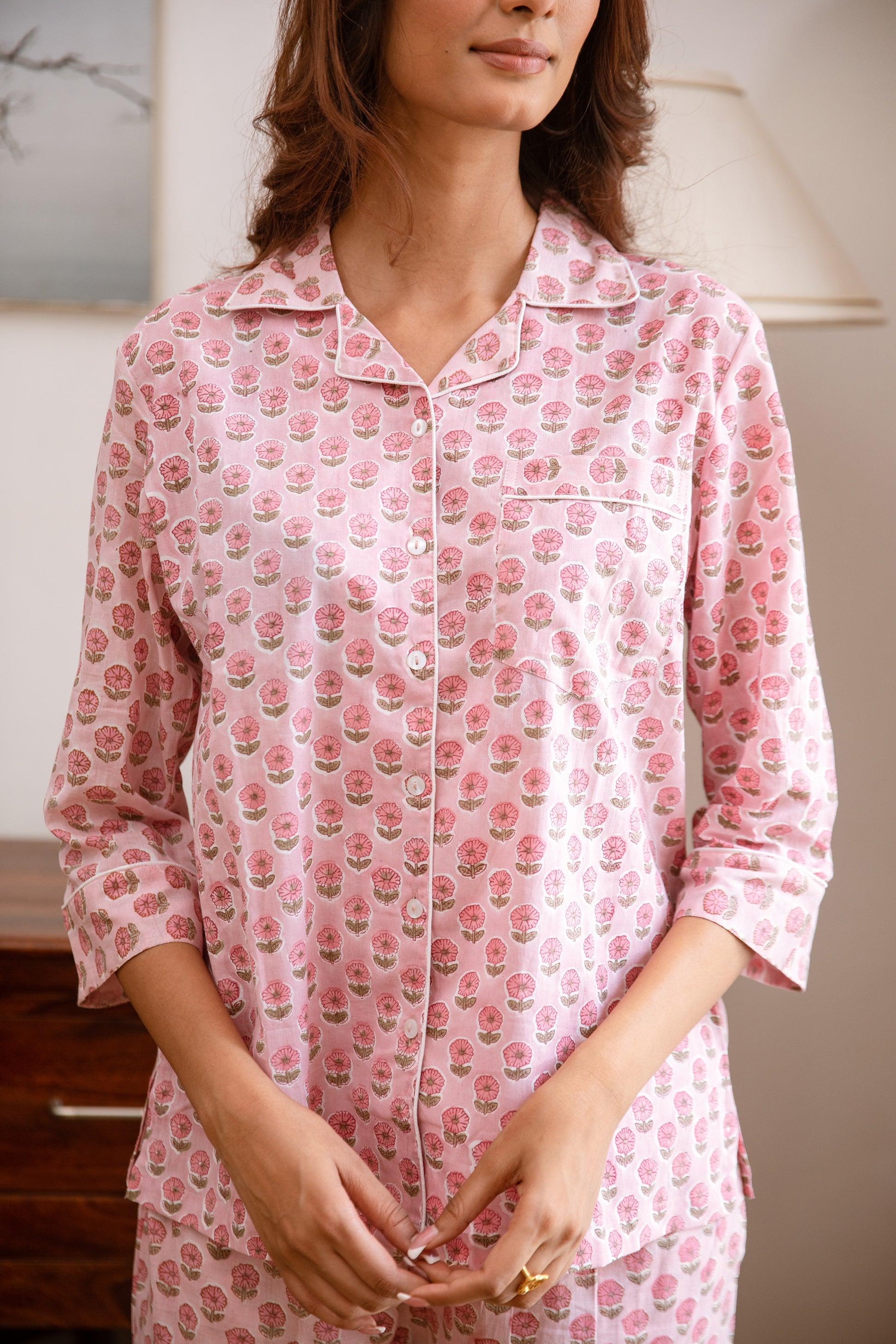 pink pyjama set
