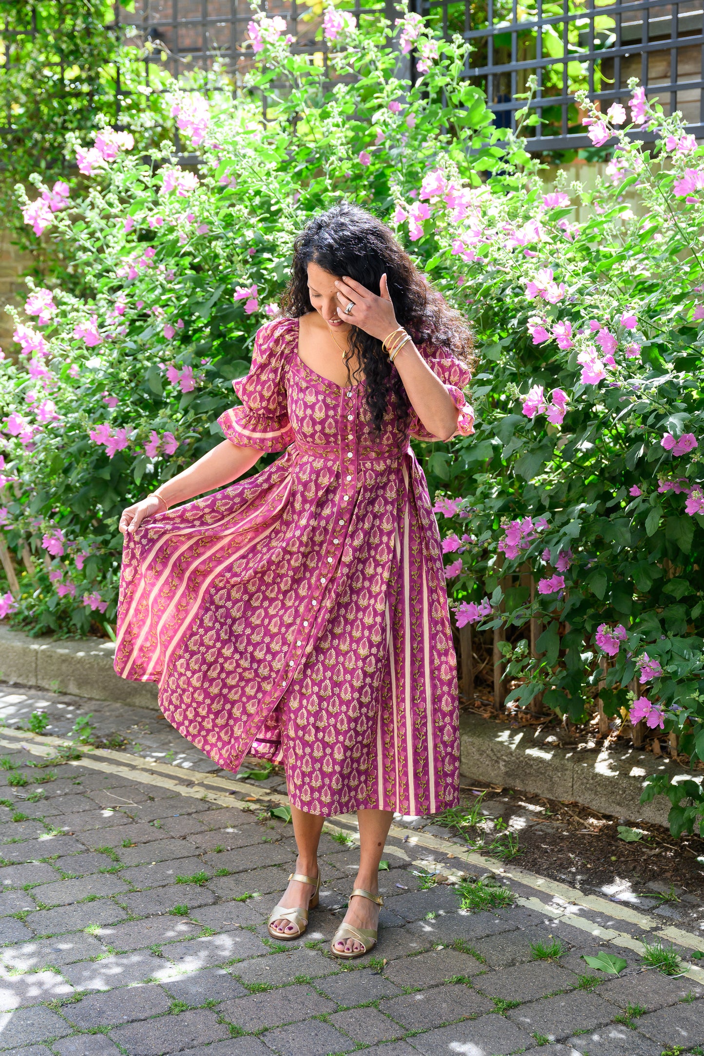 FLORENCE DRESS – MULBERRY PINK