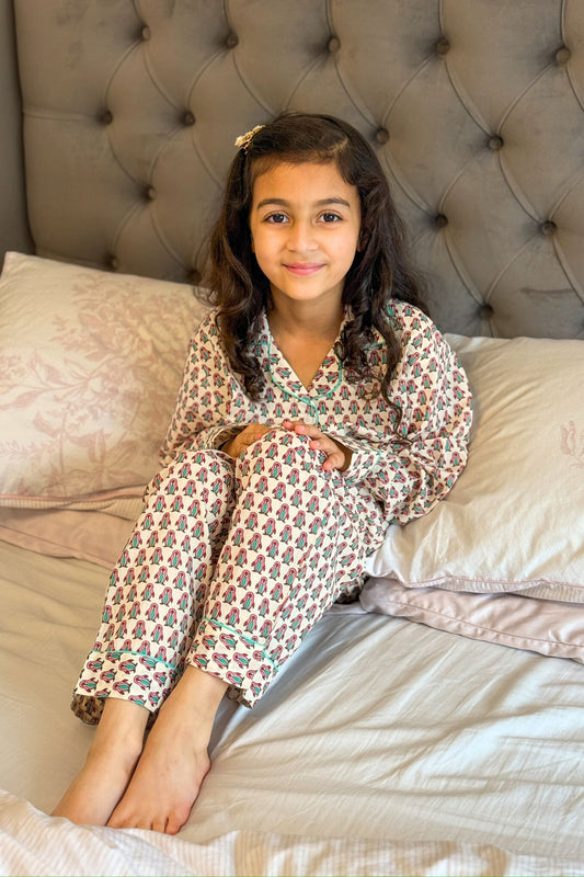 PINK PENGUIN KIDS COTTON PYJAMAS