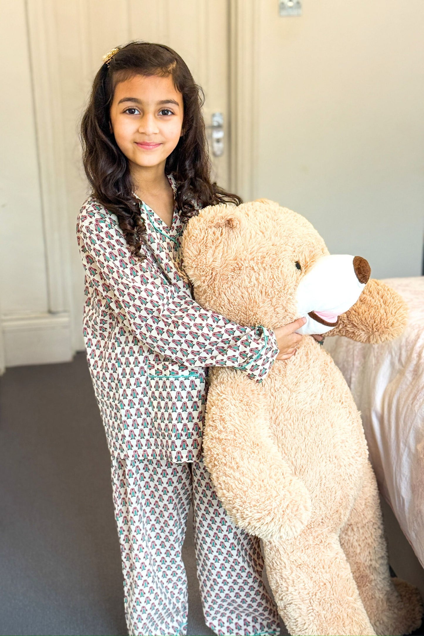 PINK PENGUIN KIDS COTTON PYJAMAS