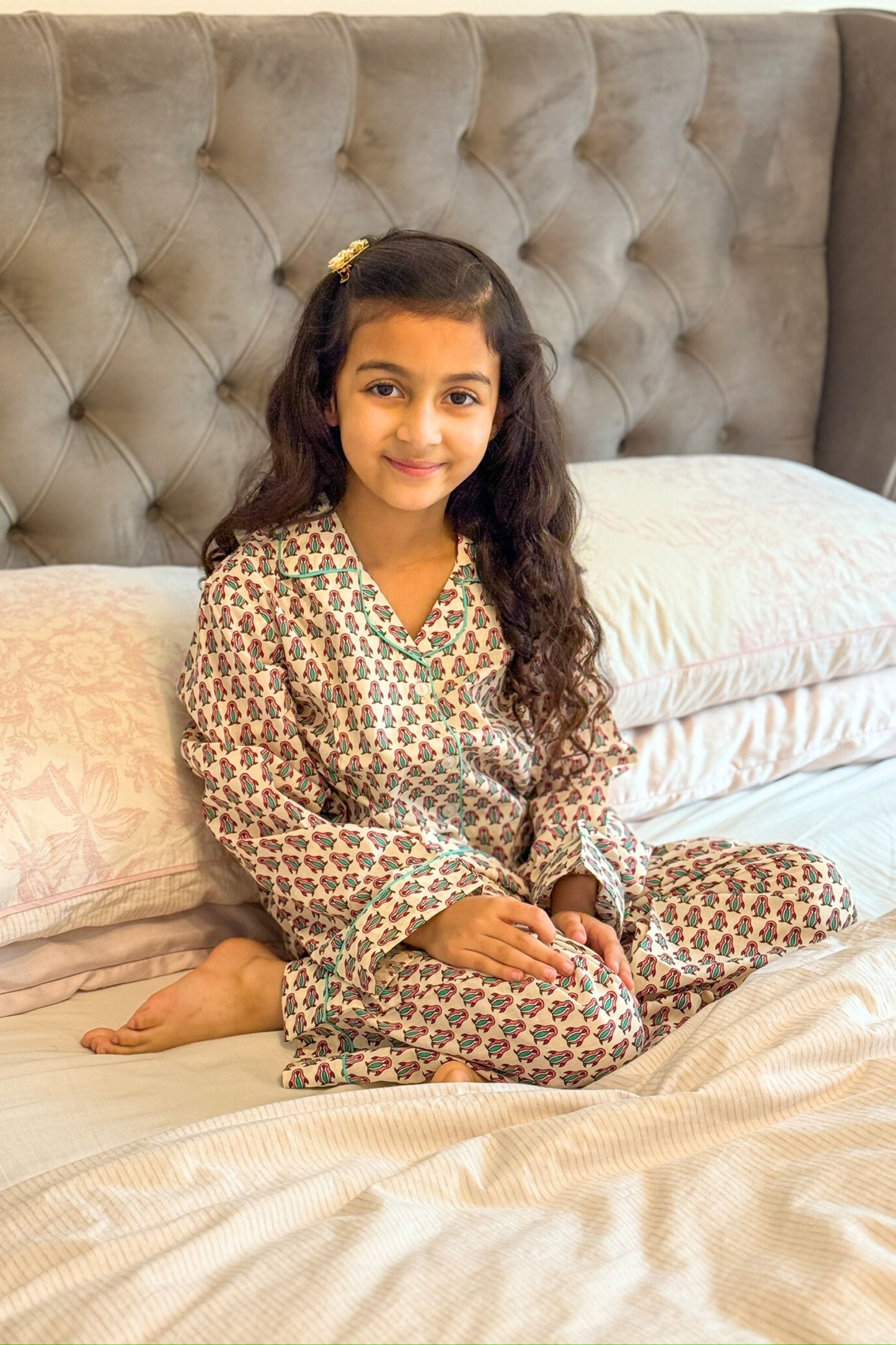 PINK PENGUIN KIDS COTTON PYJAMAS