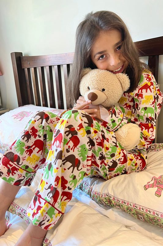 KIDS COTTON PYJAMAS - ELEPHANT PARADE