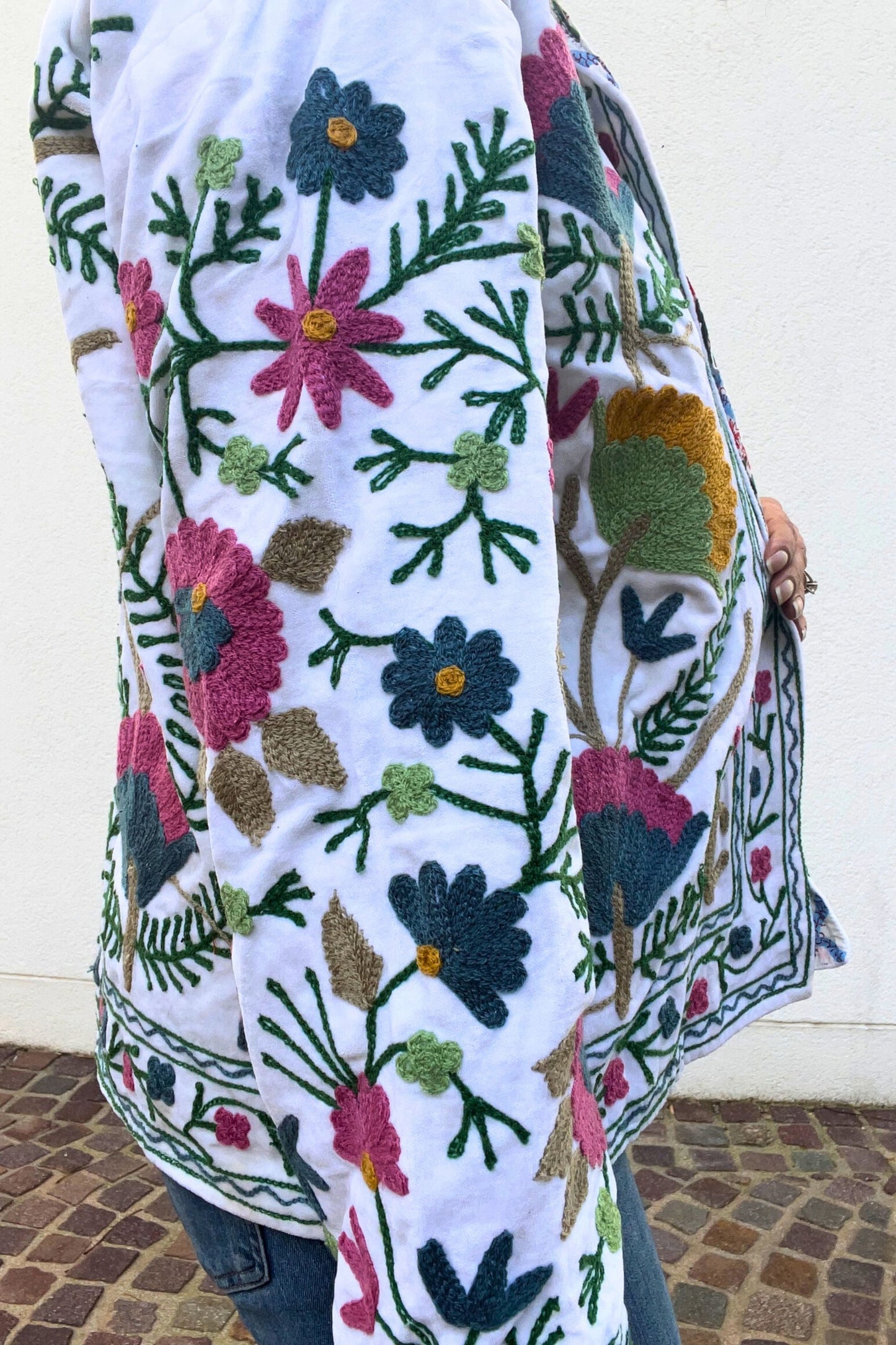 VELVET SUZANI JACKET - IVORY FLORAL