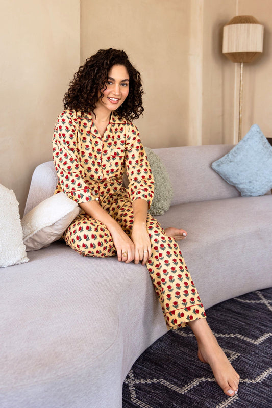 WILD TULIP LONG PJ SET