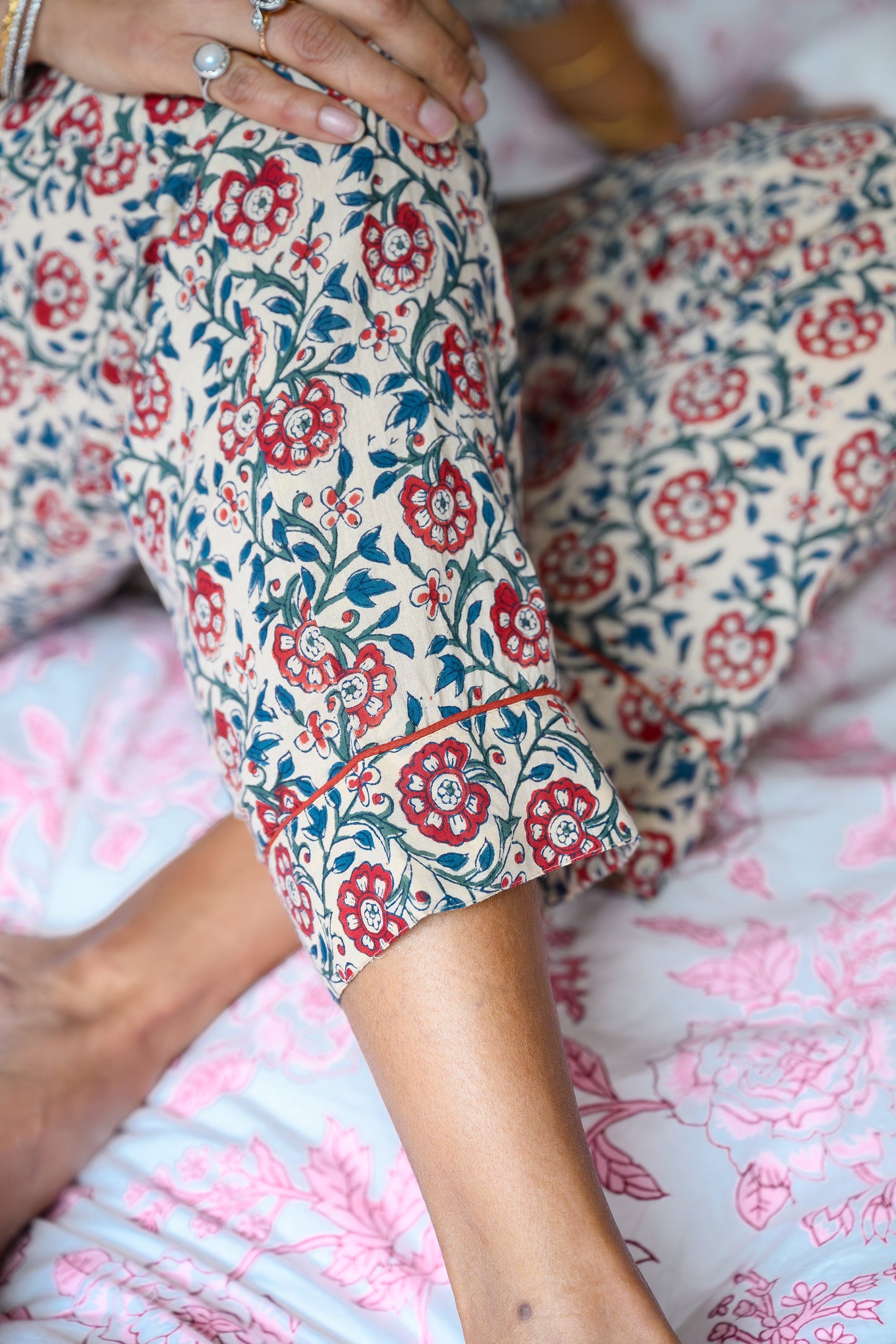 CRIMSON VINE LONG PJ SET