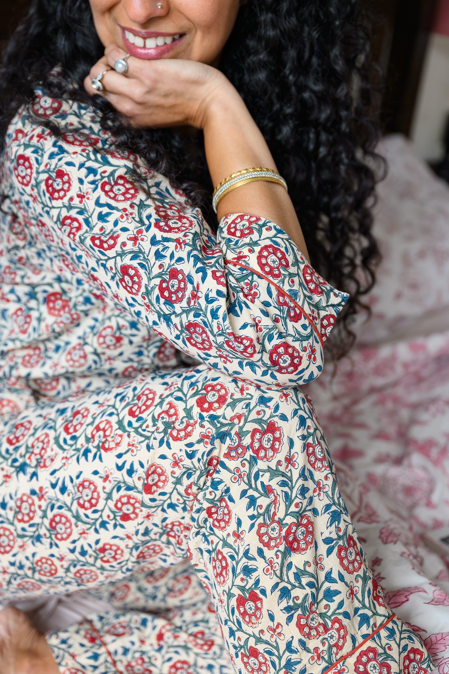 CRIMSON VINE LONG PJ SET