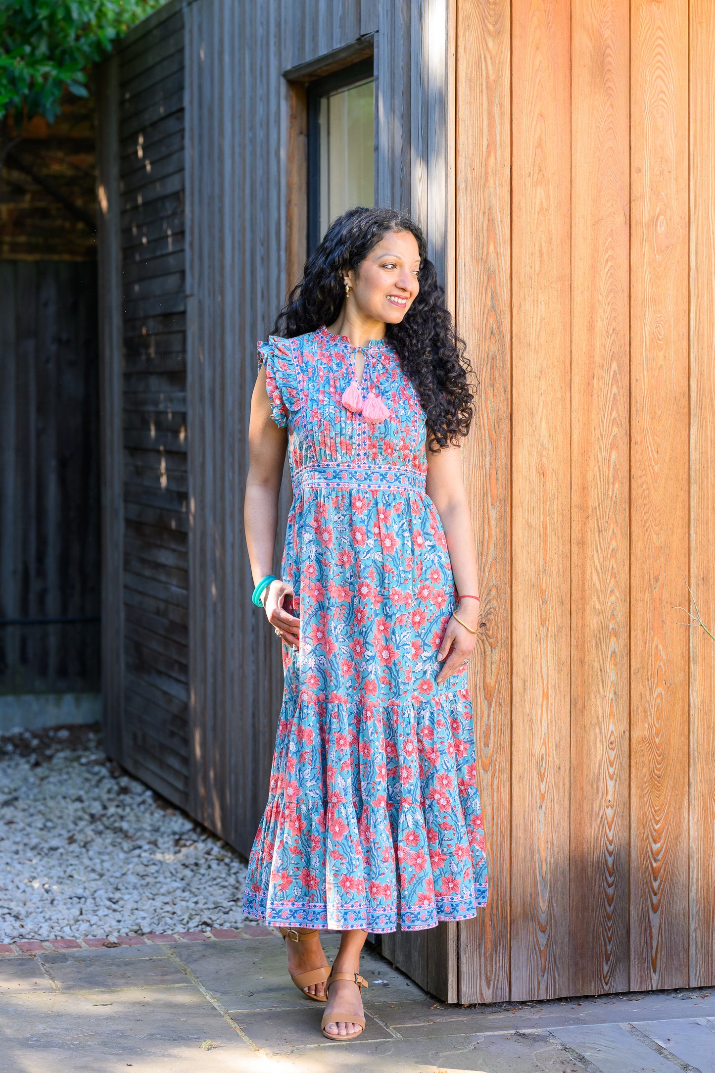 AVA DRESS - TURQUOISE FLORAL