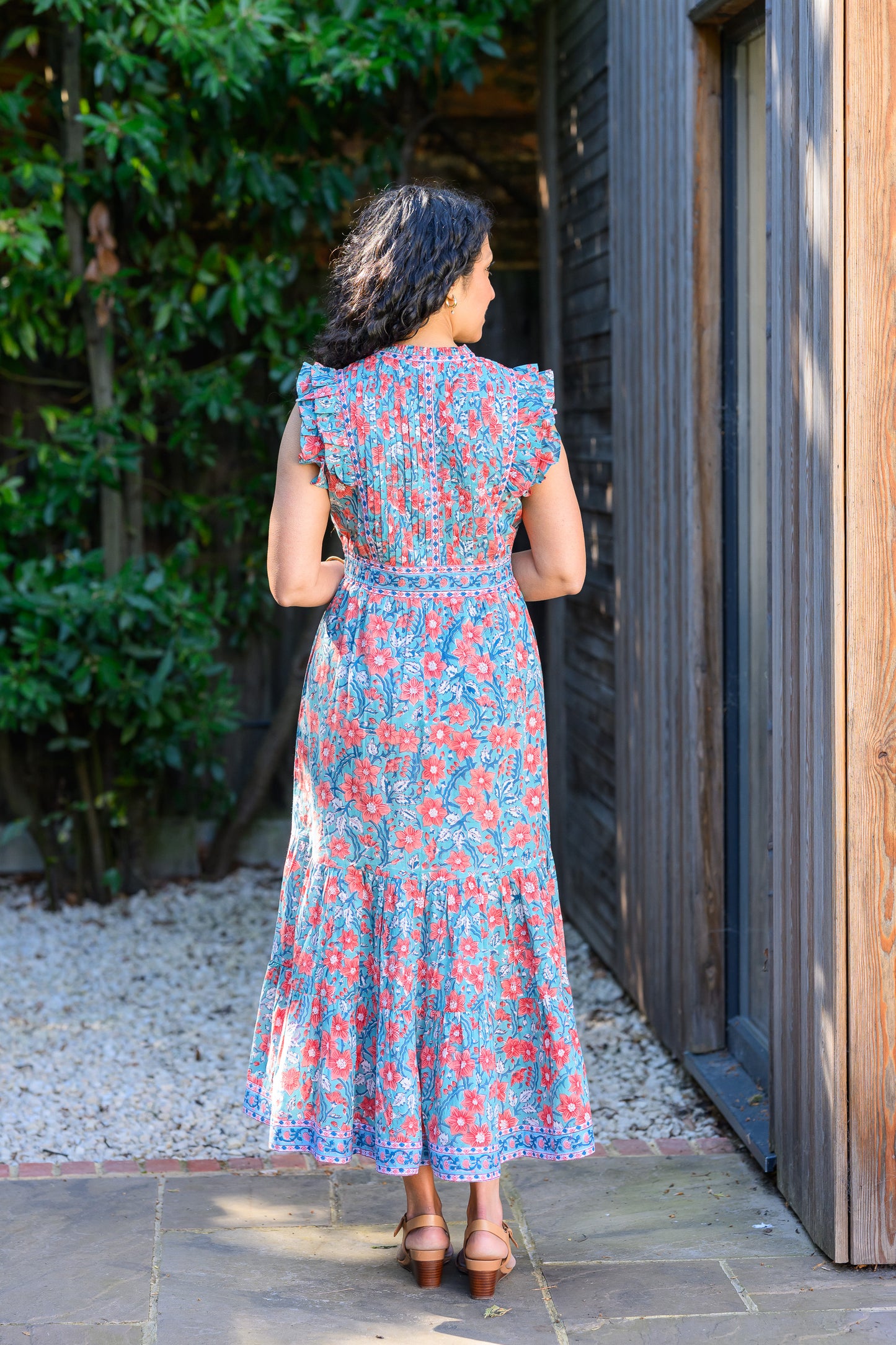AVA DRESS - TURQUOISE FLORAL