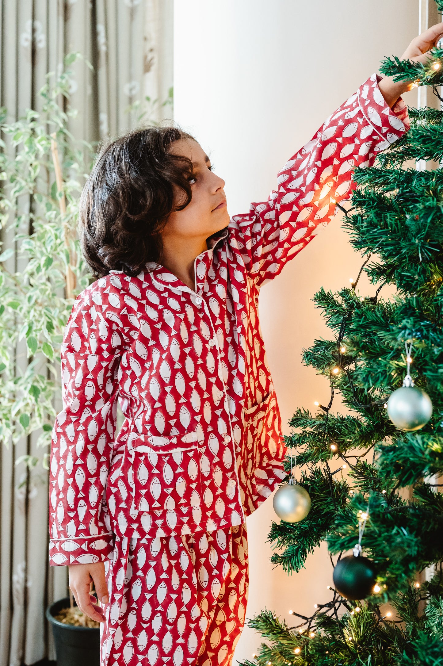 RED FISH KIDS COTTON PYJAMAS
