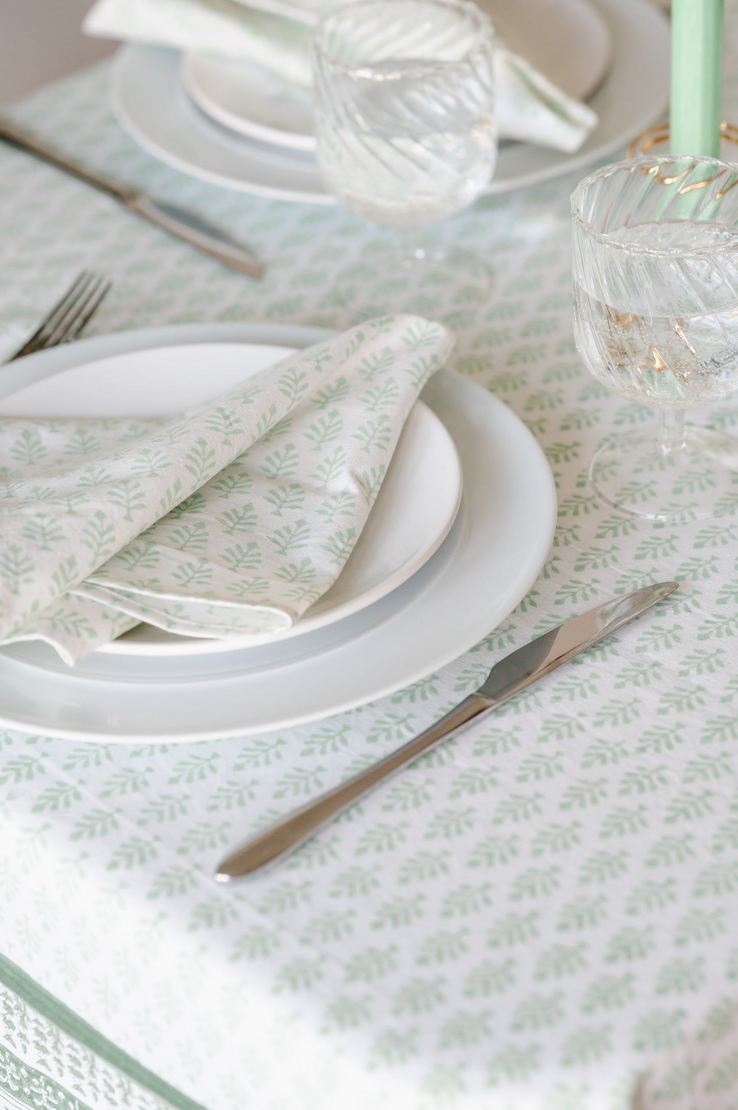 NEEM BLOCK PRINT TABLECLOTH