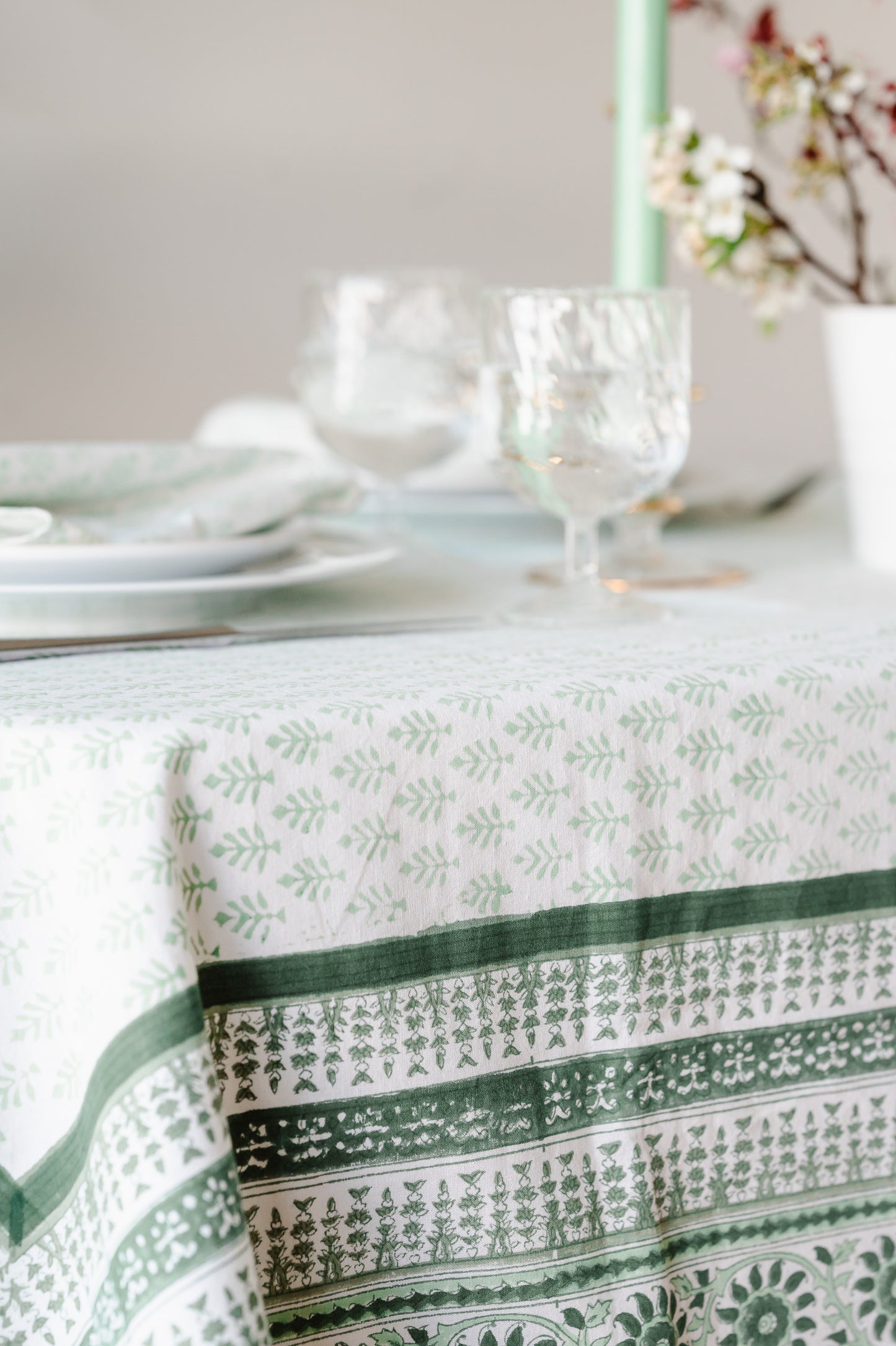 NEEM BLOCK PRINT TABLECLOTH