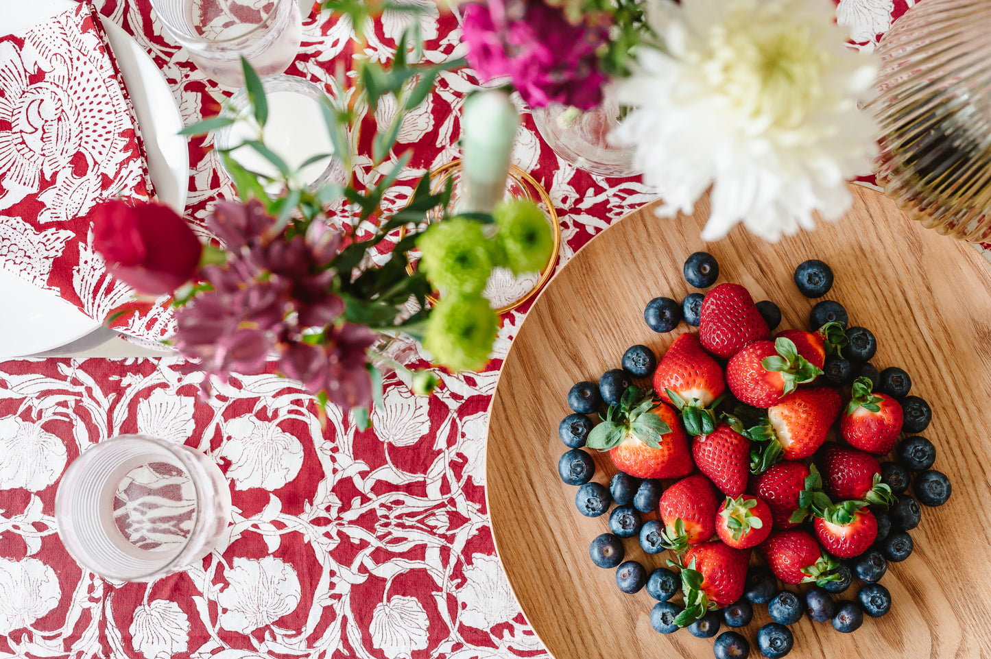 ARUNA BLOCK PRINT TABLECLOTH