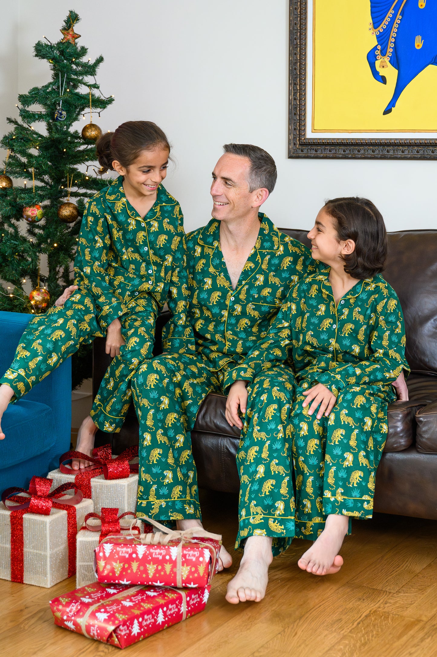 JADE TIGER MEN’S LONG PYJAMAS