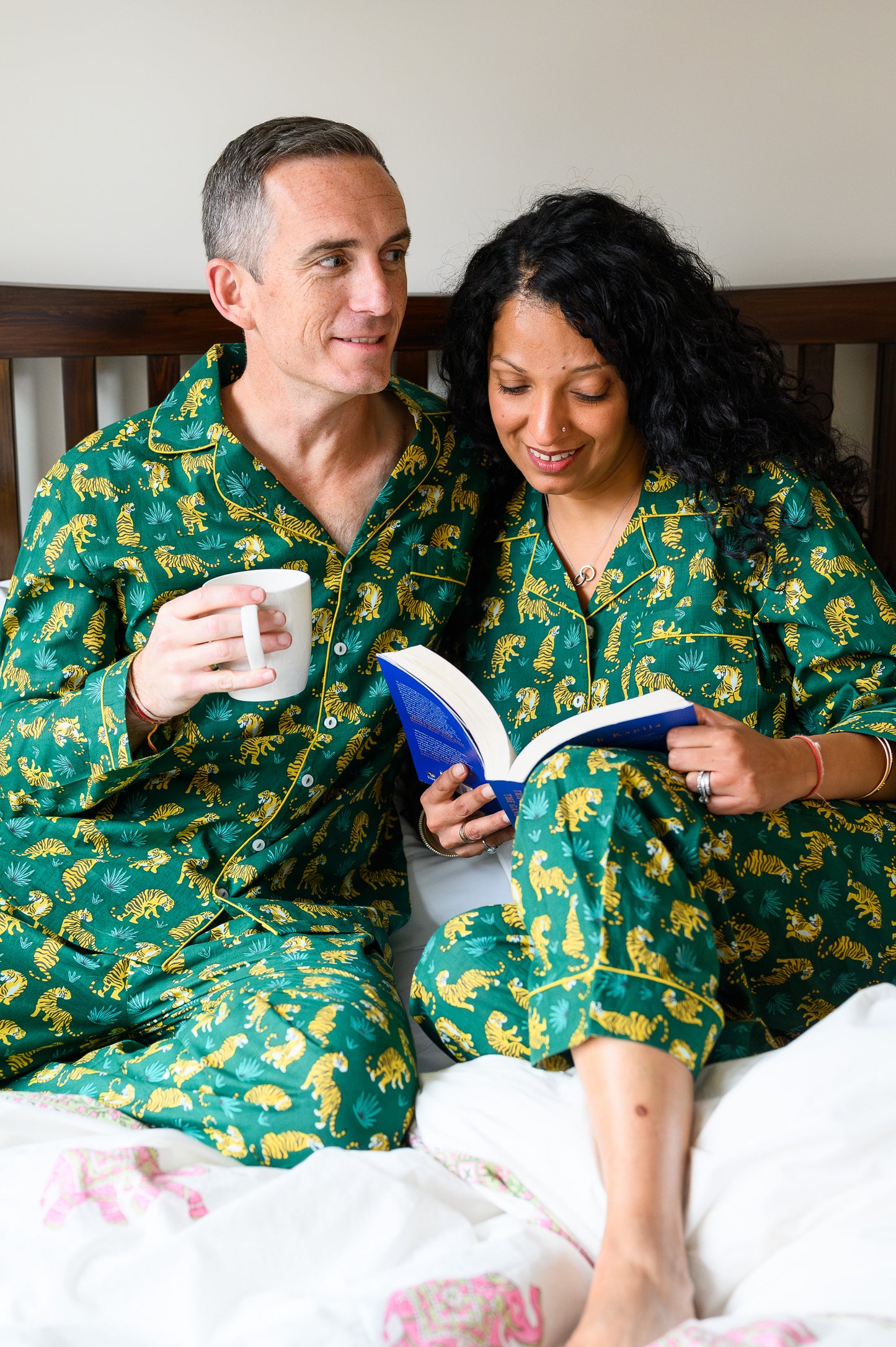 JADE TIGER MEN’S LONG PYJAMAS
