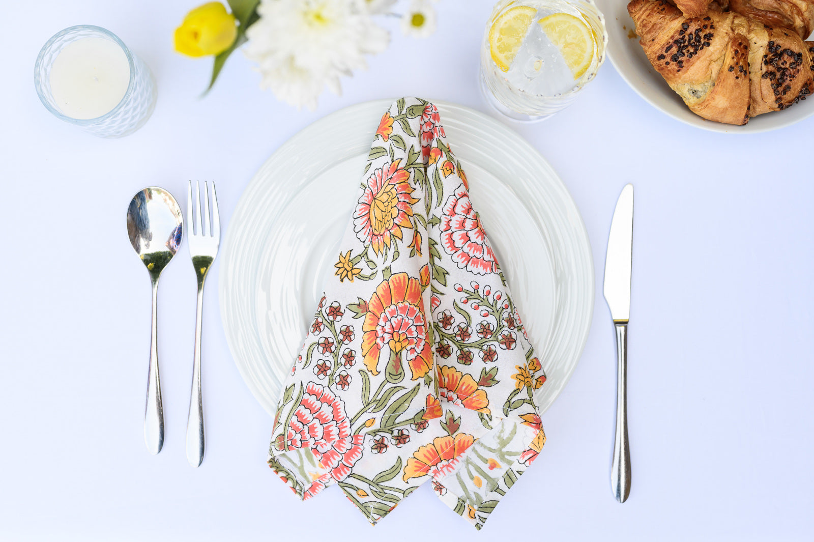 NARANGI BLOCK PRINT NAPKINS