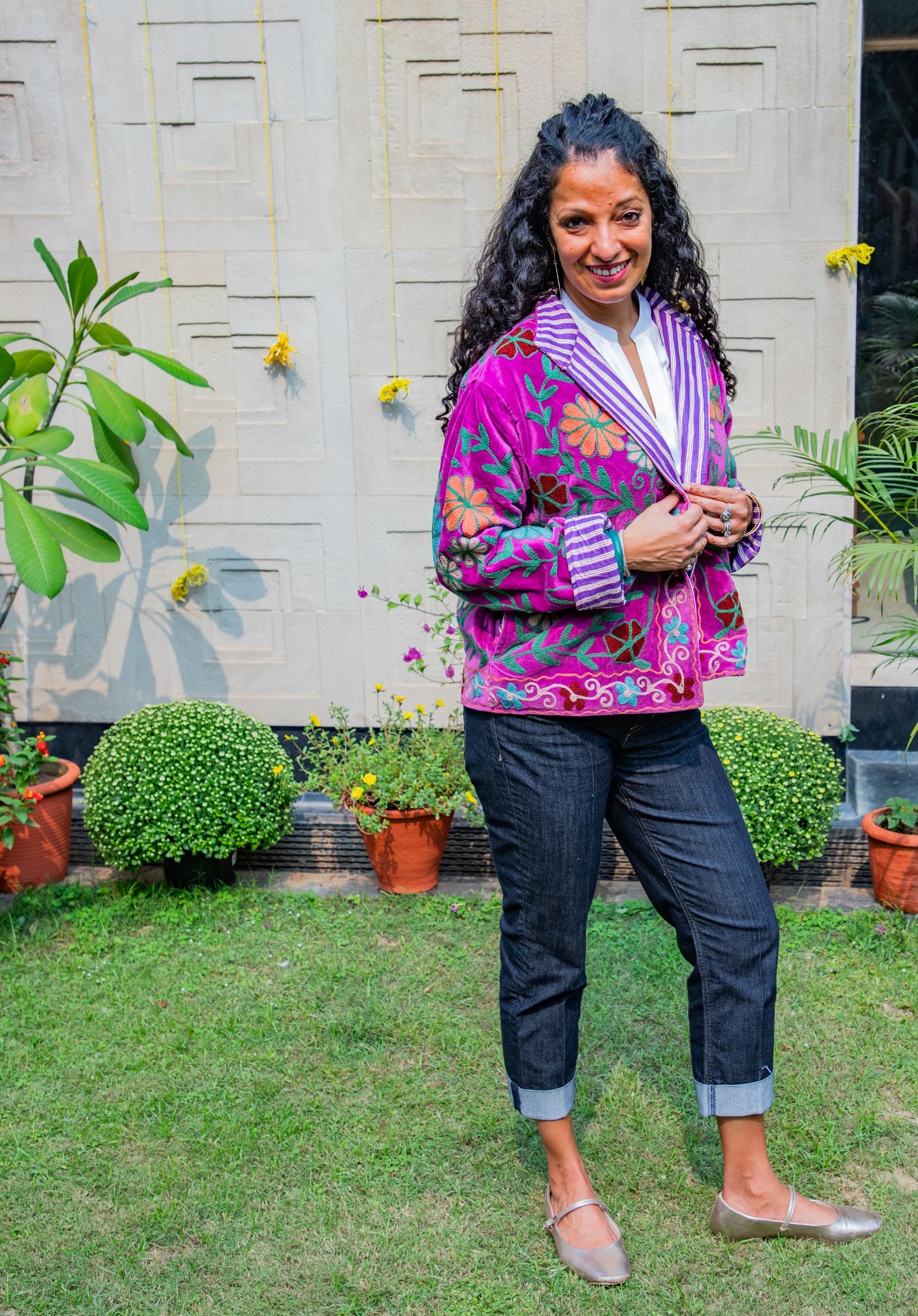 VELVET SUZANI JACKET - PURPLE