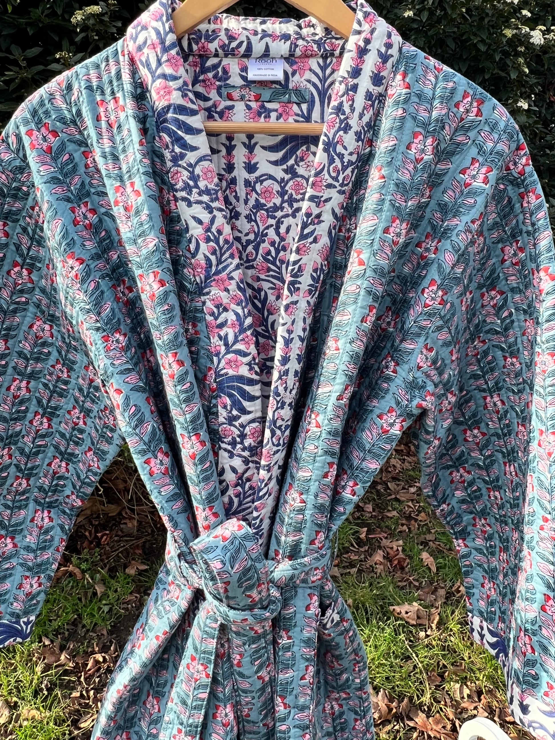 LUXURY QUILTED COTTON DRESSING GOWN