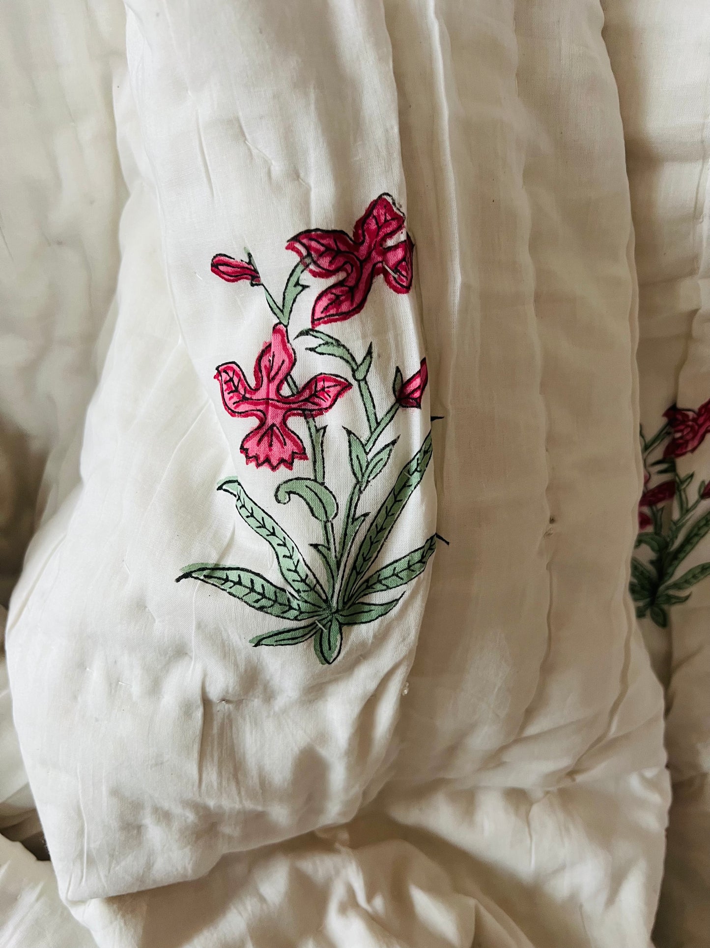 cotton floral quilt