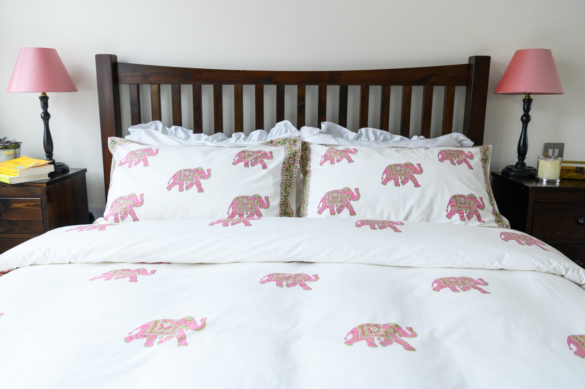 elephant duvet cover pink