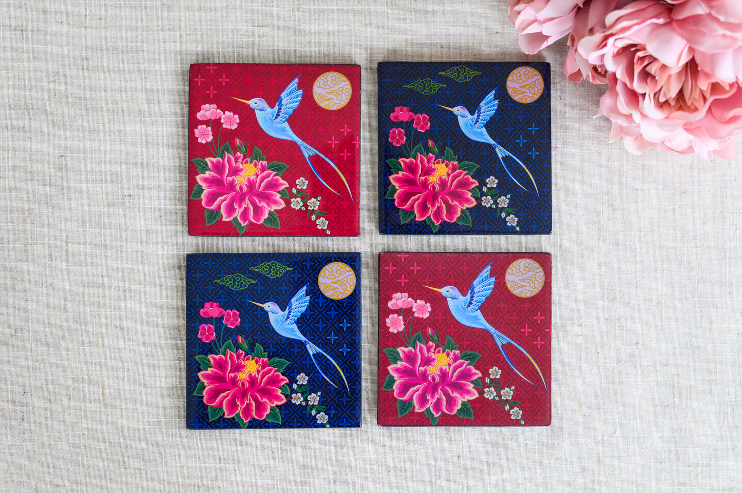 hummingbird coasters
