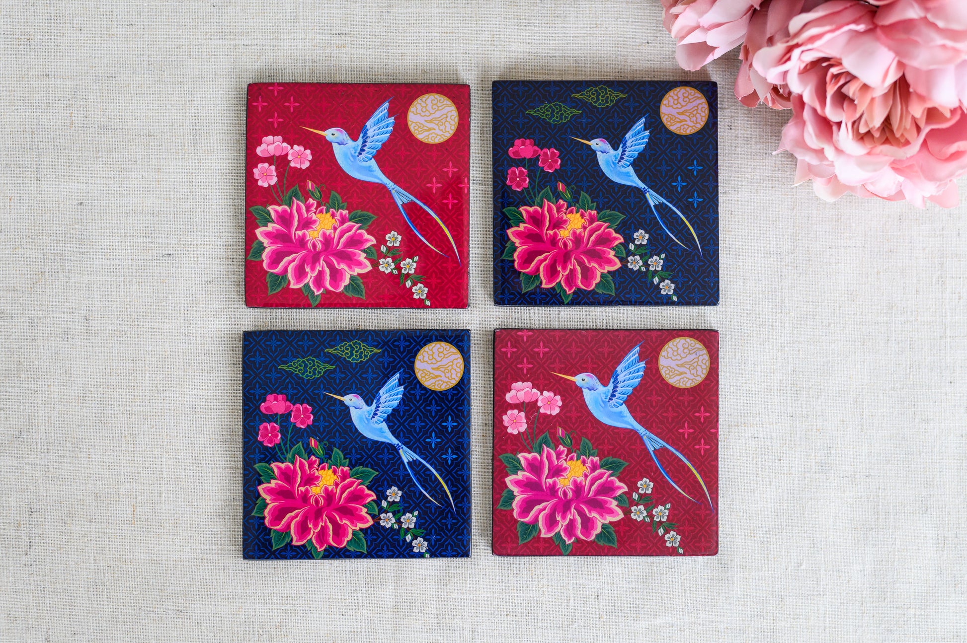 hummingbird coasters