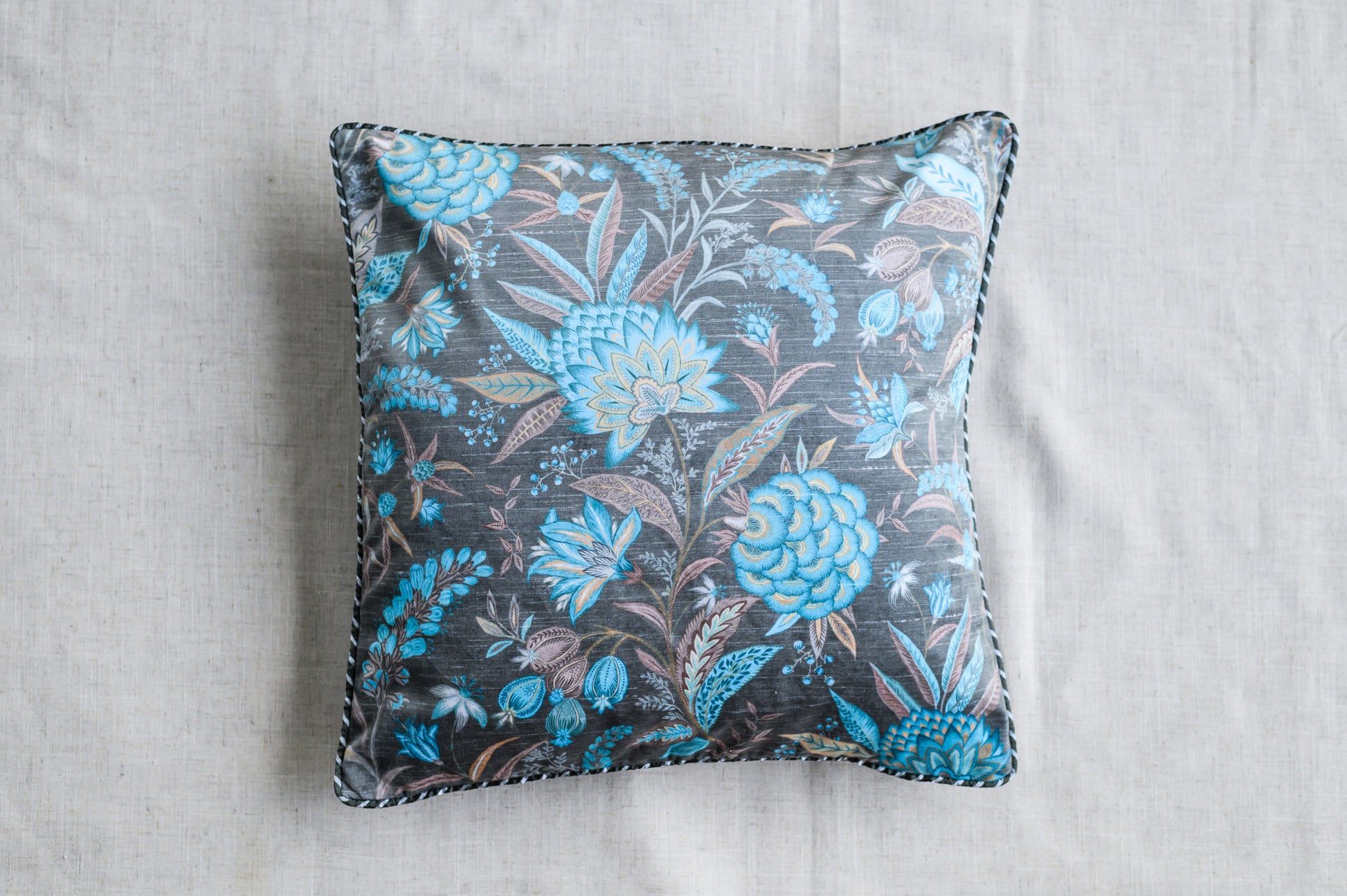 Wildflower Meadow Velvet Cushion Cover - Square