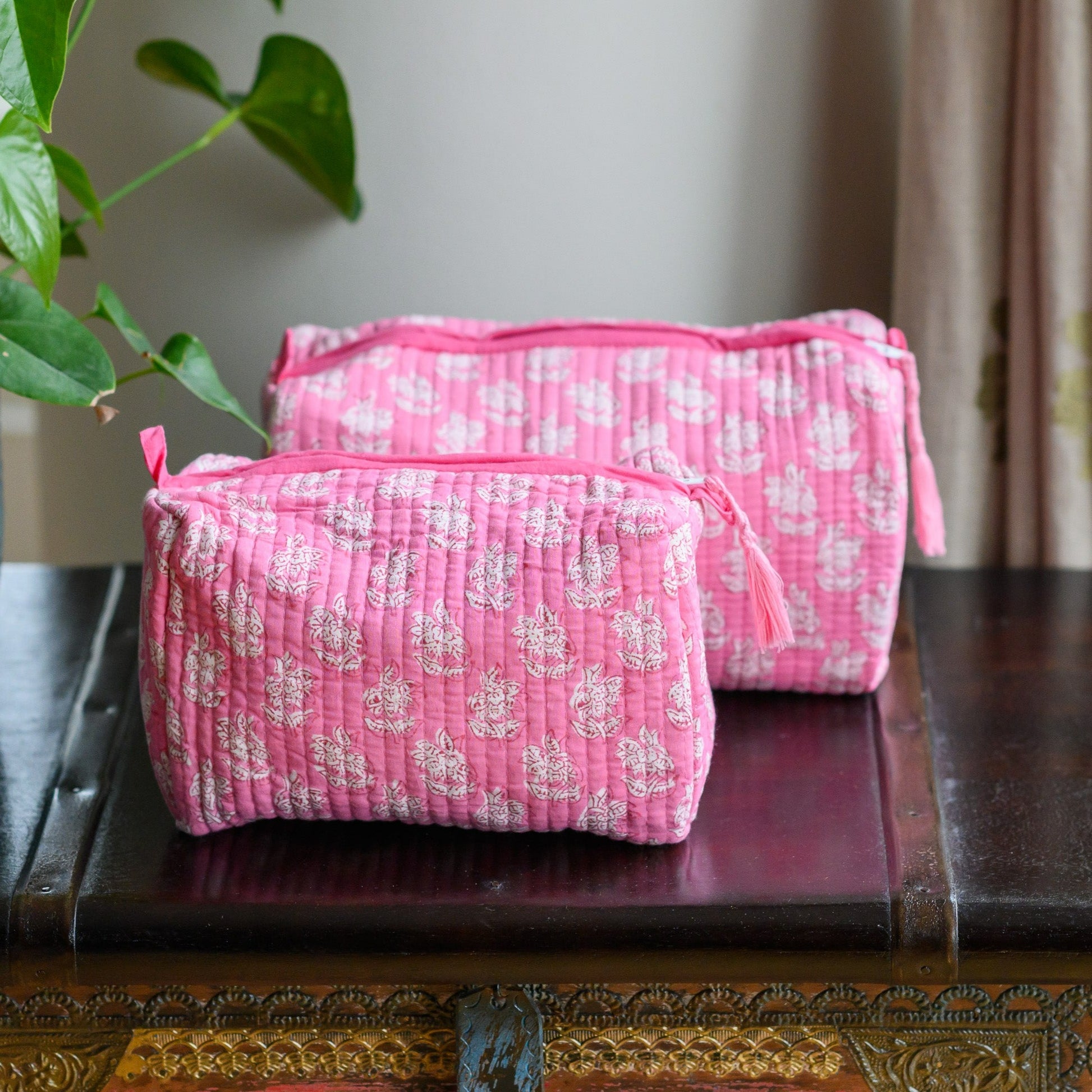 bubblegum pink wash bag