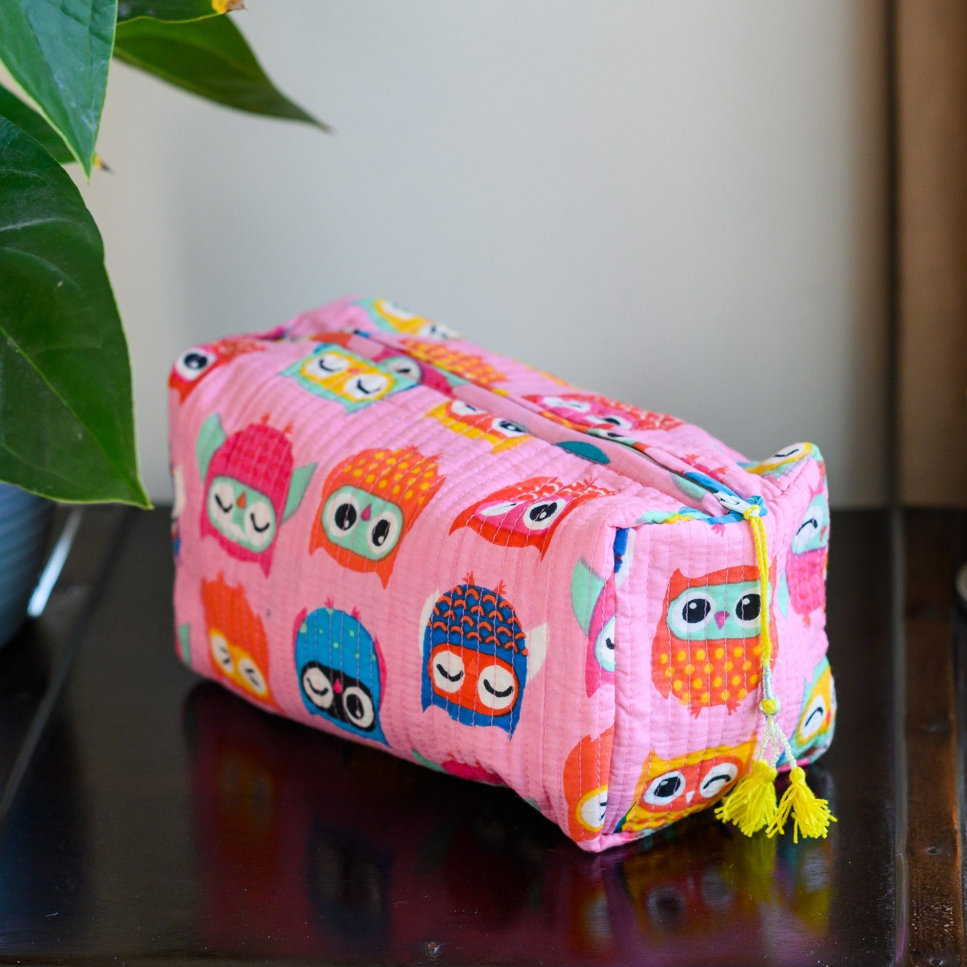 quilted wash bag